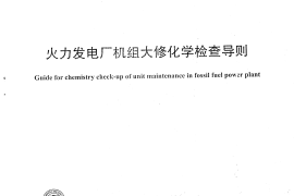 DLT1115-2009 火力发电厂机组大修化学检查导则