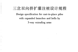 JGJ171-2009 三岔双向挤扩灌注桩设计规程