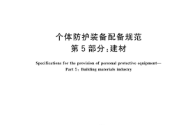 GB 39800.5-2023 个体防护装备配备规范 第5部分：建材
