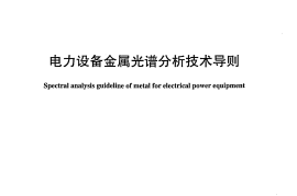 DLT991-2006 电力设备金属光谱分析技术导则