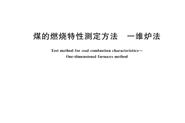 GB／T 39833-2021 煤的燃烧特性测定方法 一维炉法