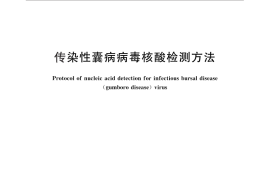 GB／T 27634-2011 传染性囊病病毒核酸检测方法