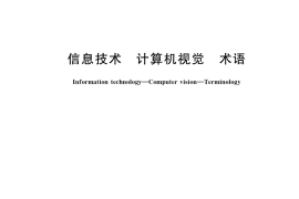GB／T 41864-2022 信息技术 计算机视觉 术语