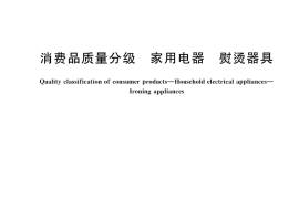 GB／T 46263-2025 消费品质量分级 家用电器 熨烫器具