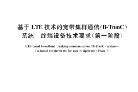 GB／T 39839-2021 基于LTE技术的宽带集群通信（B-TrunC）系统 终端设备技术要求（第一阶段）