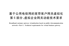GB／T 40420.6-2021 基于公用电信网的宽带客户网关虚拟化 第6部分：虚拟企业网关功能技术要求