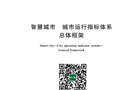 GB／T 43048-2023 智慧城市 城市运行指标体系 总体框架