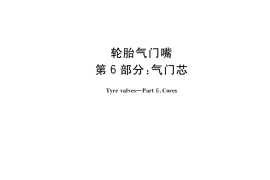 GB／T 1796.6-2018 轮胎气门嘴 第6部分：气门芯