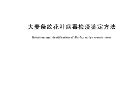 GB／T 40194-2021 大麦条纹花叶病毒检疫鉴定方法