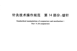 GB／T 21709.14-2009 针灸技术操作规范 第14部分：鍉针