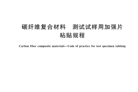 GB／T 45461-2025 碳纤维复合材料 测试试样用加强片粘贴规程