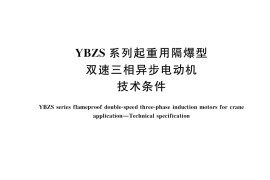 GB／T 21968-2020 YBZS系列起重用隔爆型双速三相异步电动机 技术条件