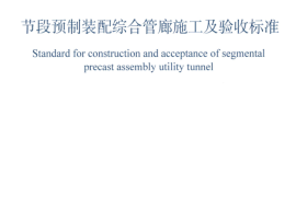 T／CMEA 6-2020 节段预制装配综合管廊施工及验收标准