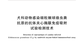 GB／T 32948-2016 犬科动物感染细粒棘球绦虫粪抗原的抗体夹心酶联免疫吸附试验检测技术