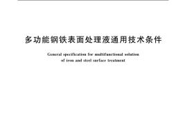 GB／T 12612-2005 多功能钢铁表面处理液通用技术条件