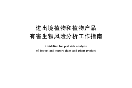 GB／T 21658-2008 进出境植物和植物产品有害生物风险分析工作指南