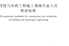JGJT250-2011 建筑与市政工程施工现场专业人员职业标准