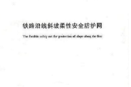 TBT3089-2004 铁路沿线斜坡柔性安全防护网