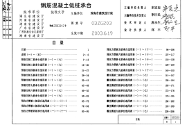 03ZG203 钢筋混凝土低桩承台