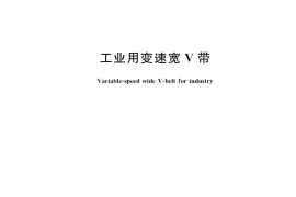 GB／T 15327-2018 工业用变速宽V带