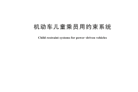 GB 27887-2024机动车儿童乘员用约束系统