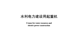 DLT946-2005 水利电力建设用起重机