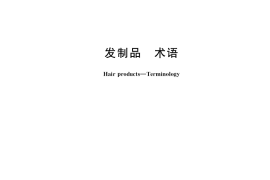 GB／T 23166-2019 发制品 术语