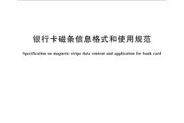 GB／T 19584-2010 银行卡磁条信息格式和使用规范