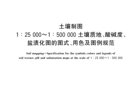GB／T 45298-2025 土壤制图 1：25000~1：500000土壤质地、酸碱度、盐渍化图的图式、用色及图例规范