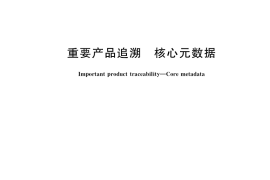 GB／T 38154-2019 重要产品追溯 核心元数据