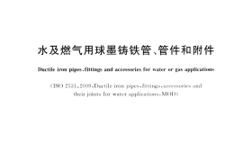 GBT13295-2013水及燃气用球墨铸铁管_管件和附件