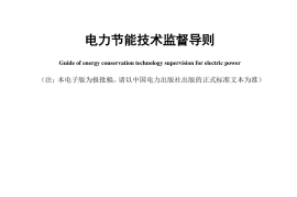 DLT1052-2016 电力节能技术监督导则