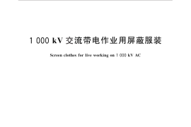 GB／T 25726-2010 1000kV交流带电作业用屏蔽服装