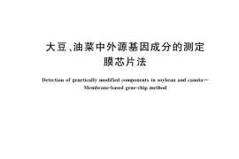 GB／T 35535-2017 大豆、油菜中外源基因成分的测定 膜芯片法