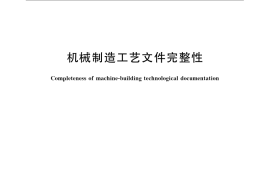 GB／T 24738-2009 机械制造工艺文件完整性