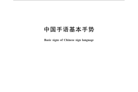 GB／T 24435-2009 中国手语基本手势