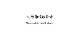 GB／T 21117-2007 磁致伸缩液位计