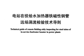 DLT883-2004 电站在役给水加热器铁磁性钢管远场涡流检验技术导则