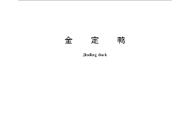 GB／T 24704-2009 金定鸭