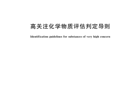 GB／T 41693-2022 高关注化学物质评估判定导则