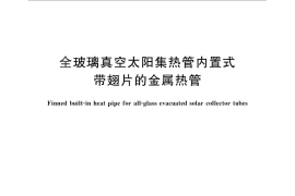 GB／T 28738-2012 全玻璃真空太阳集热管内置式带翅片的金属热管