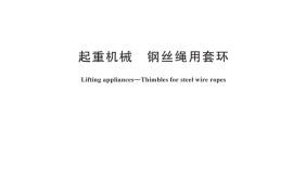 GB／T 5974-2025 起重机械 钢丝绳用套环