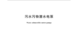 GB／T 24674-2021 污水污物潜水电泵(1)