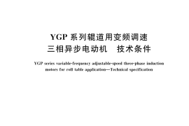 GB／T 21969-2021 YGP系列辊道用变频调速三相异步电动机 技术条件
