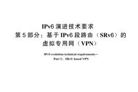 GB／T 44887.5-2024 IPv6演进技术要求 第5部分：基于IPv6段路由（SRv6）的虚拟专用网（VPN）