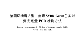 GB／T 34745-2017 猪圆环病毒2型 病毒SYBR GreenⅠ实时荧光定量PCR检测方法
