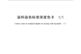 GB／T 4841.1-2006 染料染色标准深度色卡 1 1