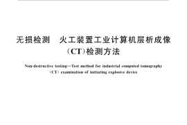 GB／T 29071-2012 无损检测 火工装置工业计算机层析成像（CT）检测方法