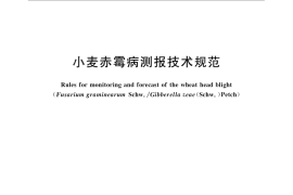 GB／T 15796-2011 小麦赤霉病测报技术规范