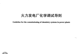 DLT1076-2007 火力发电厂化学调试导则